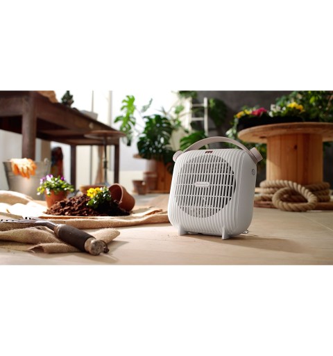 De’Longhi HFS30B24.W calefactor eléctrico Interior y exterior Blanco 2400 W Ventilador eléctrico