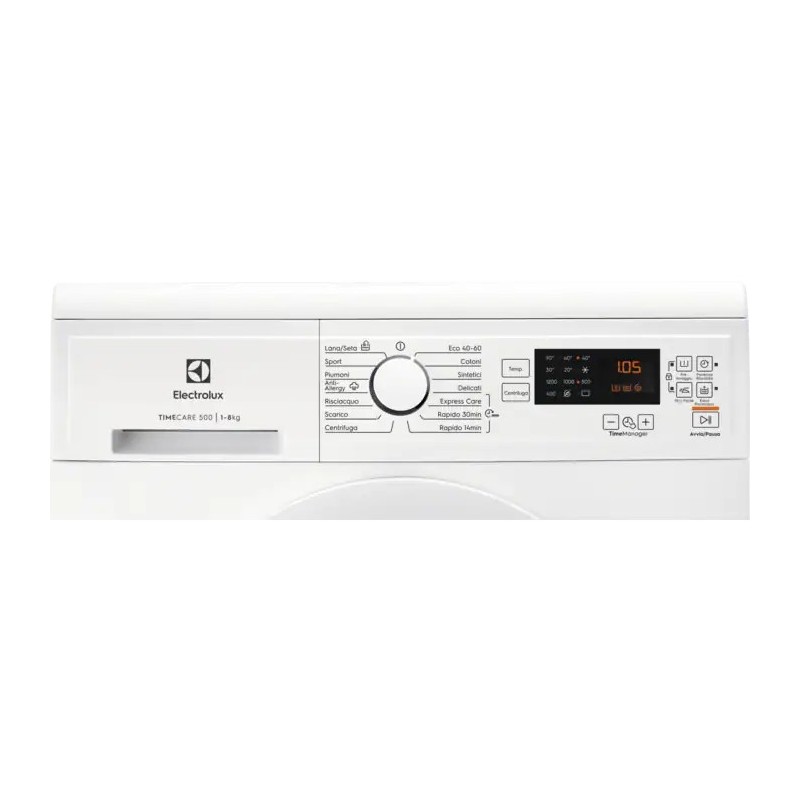 Electrolux EW2F5W82 machine à laver Charge avant 8 kg 1151 tr min A Blanc