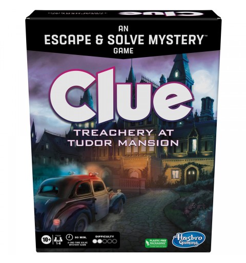 F5699 Brettspiel Clue Treachery at Tudor Mansion Detektiv