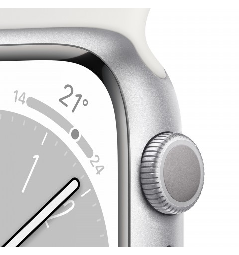 Apple Watch Series 8 OLED 45 mm Plata GPS (satélite)