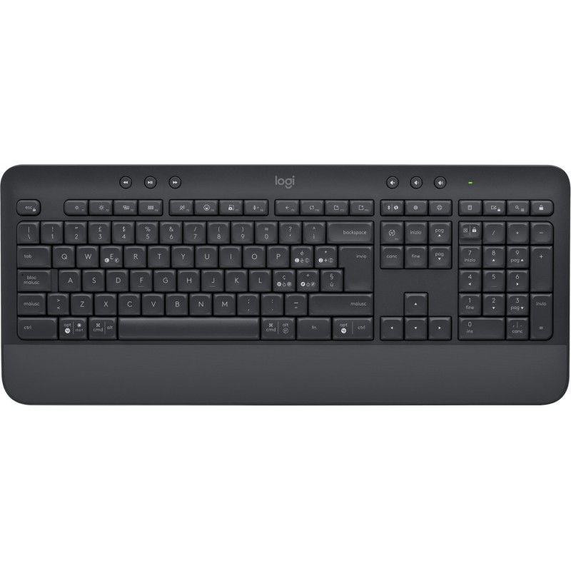 Logitech Signature K650 keyboard RF Wireless + Bluetooth QWERTY Italian Graphite