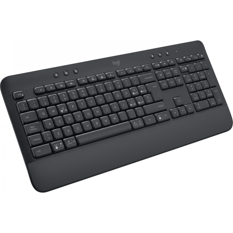 Logitech Signature K650 clavier RF sans fil + Bluetooth QWERTY Italien Graphite