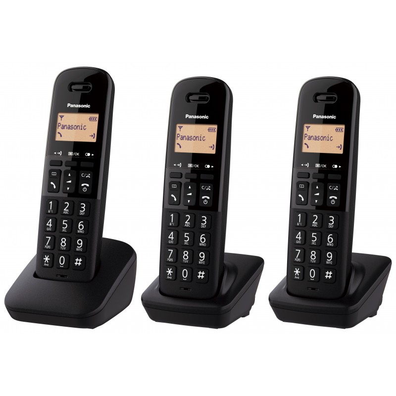 Panasonic KX-TGB613 Téléphone DECT Identification de l'appelant Noir