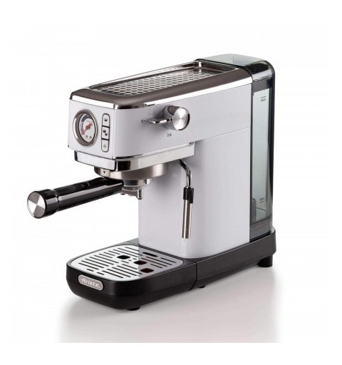 Ariete 1381 Macchina da caffè con manometro, compatibile con caffè in polvere e cialde ESE, 1300 W, Capacità 1,1 L, 15 bar di