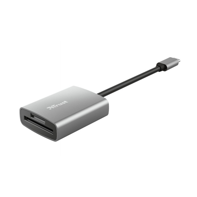 Trust 24136 lecteur de carte mémoire USB 3.2 Gen 1 (3.1 Gen 1) Type-C Aluminium