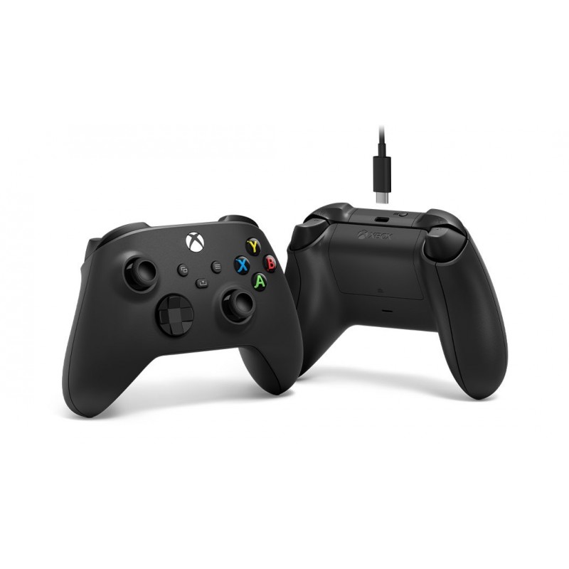 Microsoft Xbox Wireless Controller + USB-C Cable Noir Manette de jeu Analogique Numérique PC, Xbox One, Xbox One S, Xbox One X,