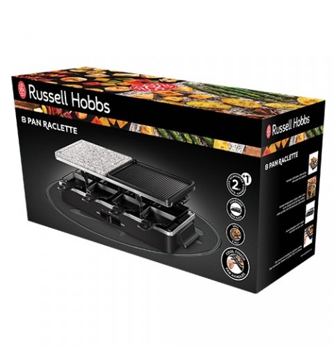 Russell Hobbs Multi Raclette 3 in 1 8 personas(s) 1400 W Negro