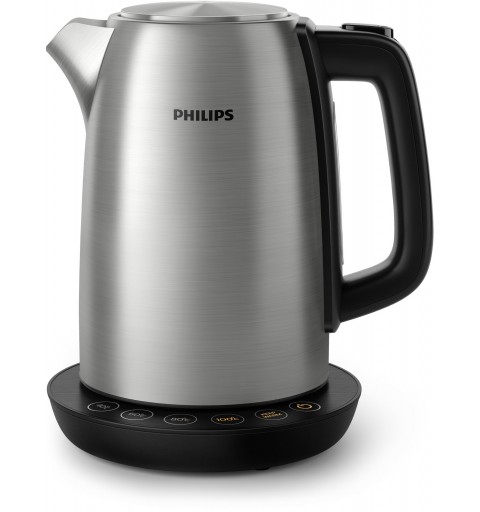 Philips Avance Collection HD9359 90 electric kettle 1.7 L 2200 W Black, Metallic