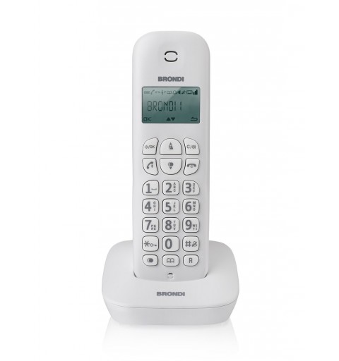 Brondi GALA(WHITE) Telefon DECT-Telefon Anrufer-Identifikation Weiß