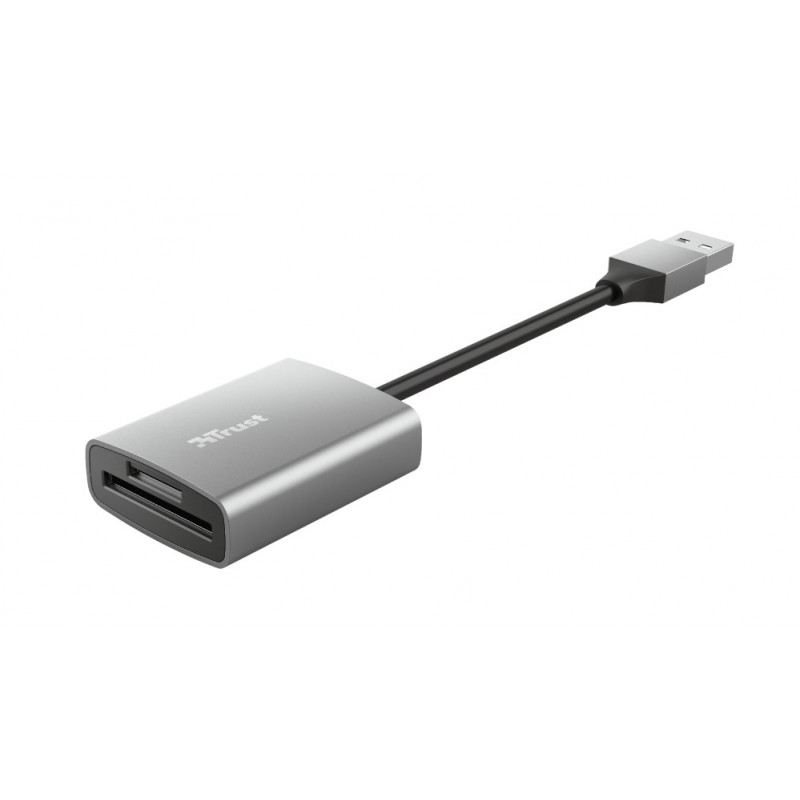 Trust Dalyx lecteur de carte mémoire USB 3.2 Gen 1 (3.1 Gen 1) Aluminium