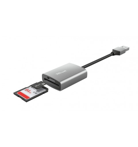 Trust Dalyx lettore di schede USB 3.2 Gen 1 (3.1 Gen 1) Alluminio