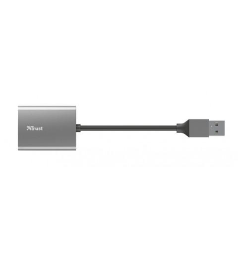 Trust Dalyx lecteur de carte mémoire USB 3.2 Gen 1 (3.1 Gen 1) Aluminium