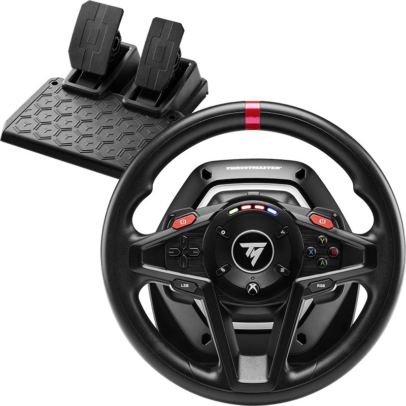 Thrustmaster T128 Nero USB Sterzo + Pedali Analogico PC, Xbox, Xbox One