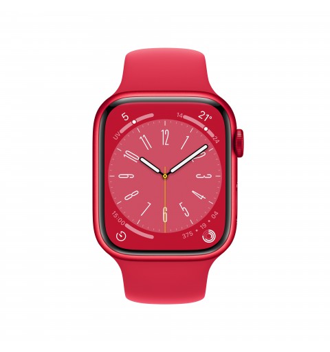 Apple Watch Series 8 GPS 41mm Cassa in Alluminio color (PRODUCT)RED con Cinturino Sport Band (PRODUCT)RED - Regular