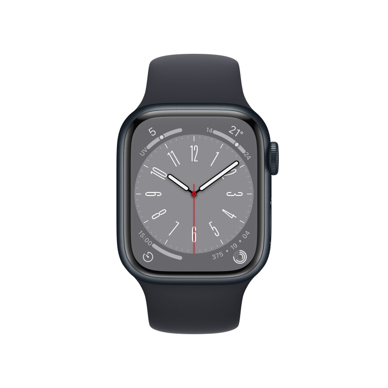 Apple Watch Series 8 OLED 41 mm 4G Negro GPS (satélite)
