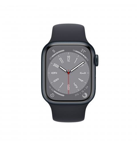 Apple Watch Series 8 OLED 41 mm 4G Noir GPS (satellite)