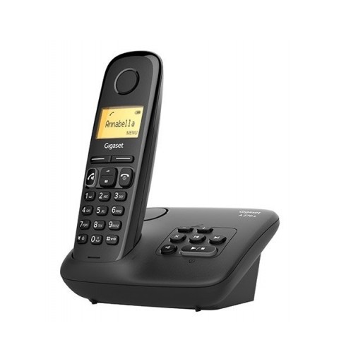 Gigaset A270A Teléfono DECT Identificador de llamadas Negro