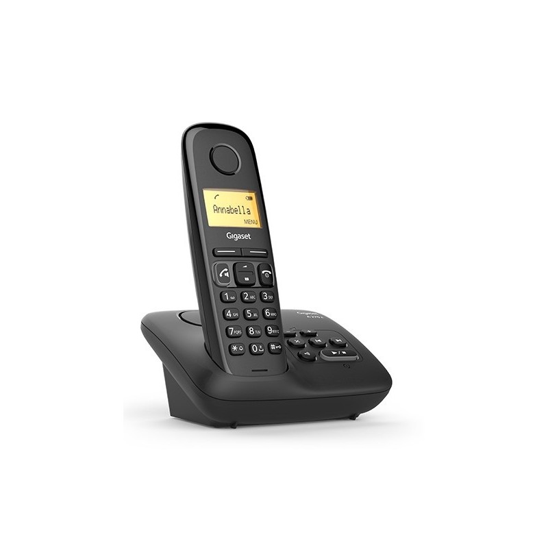 Gigaset A270A DECT-Telefon Anrufer-Identifikation Schwarz