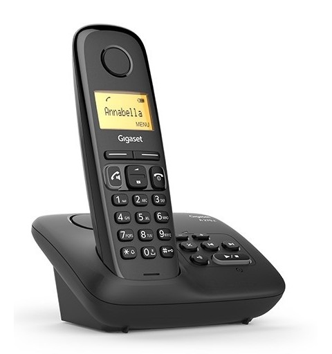 Gigaset A270A Teléfono DECT Identificador de llamadas Negro