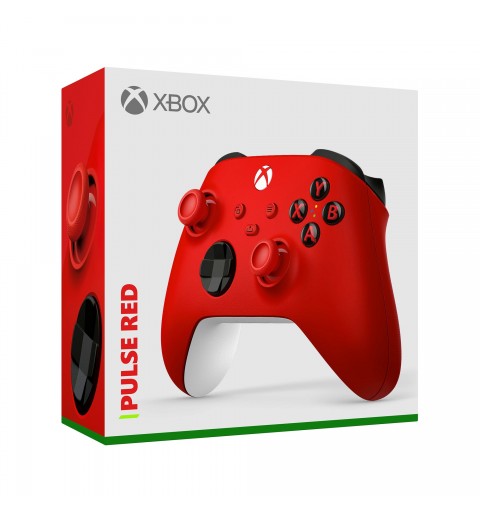 Microsoft Pulse Red Bluetooth USB Gamepad Analogue Digital Xbox, Xbox One, Xbox Series S, Xbox Series X