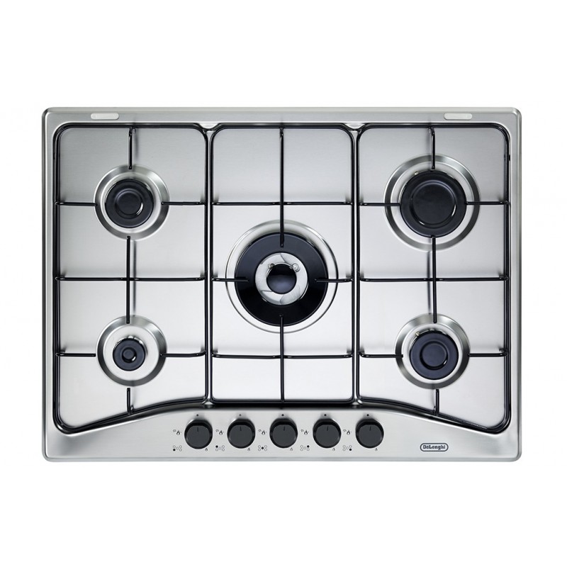 De’Longhi FFA 57 ASV plaque Acier inoxydable Intégré (placement) 68 cm Gaz 5 zone(s)