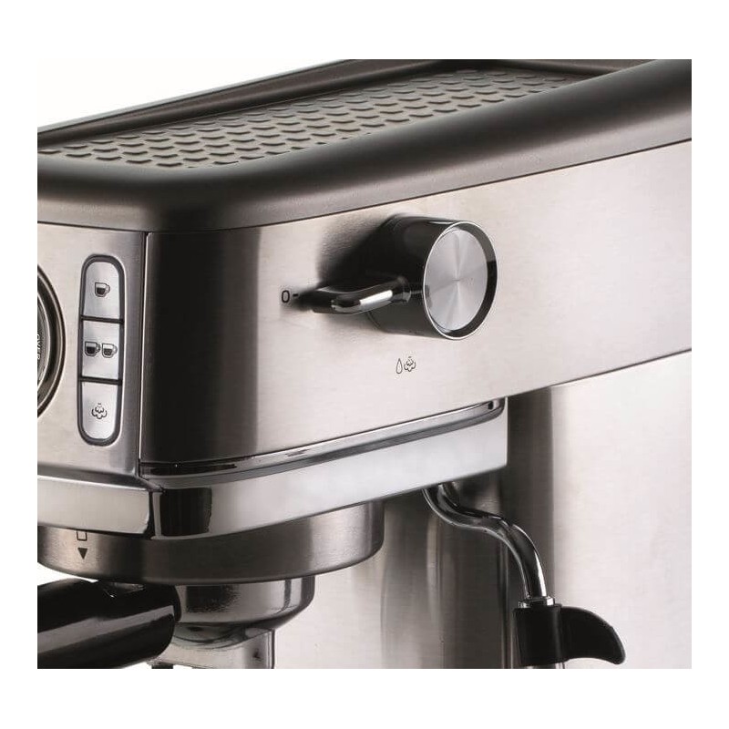 Ariete 1381 Macchina da caffè con manometro, compatibile con caffè in polvere e cialde ESE, 1300 W, Capacità 1,1 L, 15 bar di