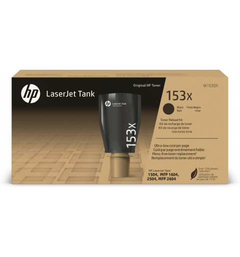 HP Original 153X Schwarz LaserJet Tank Toner-Nachfüllkit