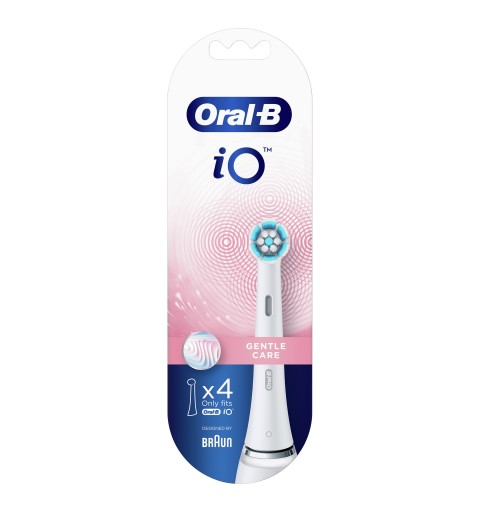 Oral-B iO Gentle Care 80346671 Elektrischer Zahnbürstenkopf 4 Stück(e) Blau, Weiß