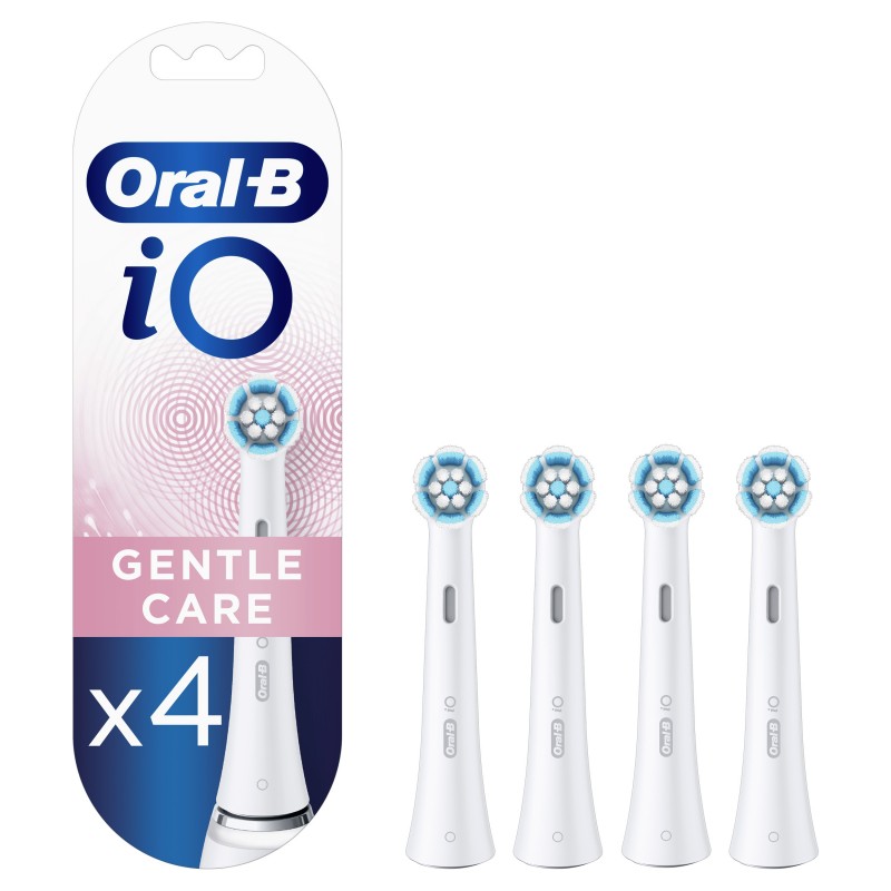 Oral-B iO Gentle Care 80346671 Elektrischer Zahnbürstenkopf 4 Stück(e) Blau, Weiß