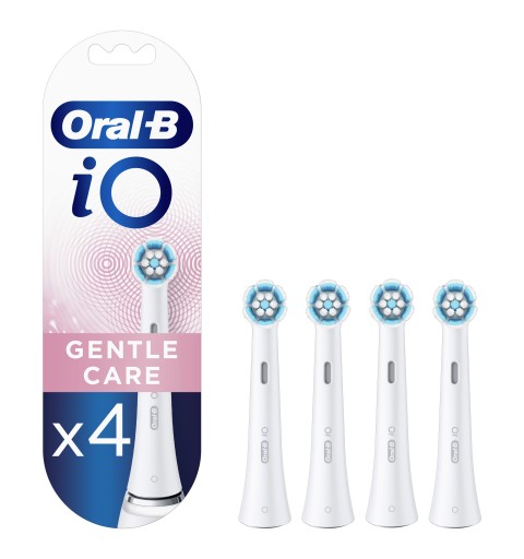 Oral-B iO Gentle Care 80346671 Elektrischer Zahnbürstenkopf 4 Stück(e) Blau, Weiß