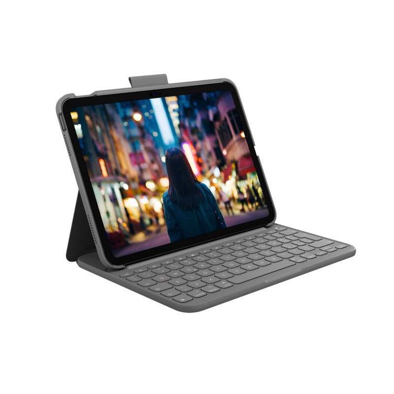 Logitech Slim Folio Grau Bluetooth QWERTY Italienisch