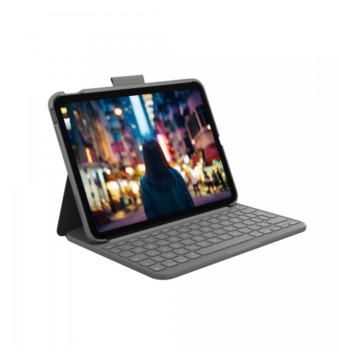 Logitech Slim Folio Grau Bluetooth QWERTY Italienisch