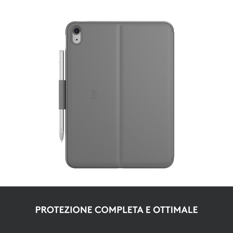 Logitech Slim Folio Grey Bluetooth QWERTY Italian