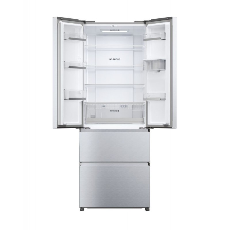 Haier FD 70 Serie 5 HFR5719EWMG nevera puerta lado a lado Independiente 444 L E Plata