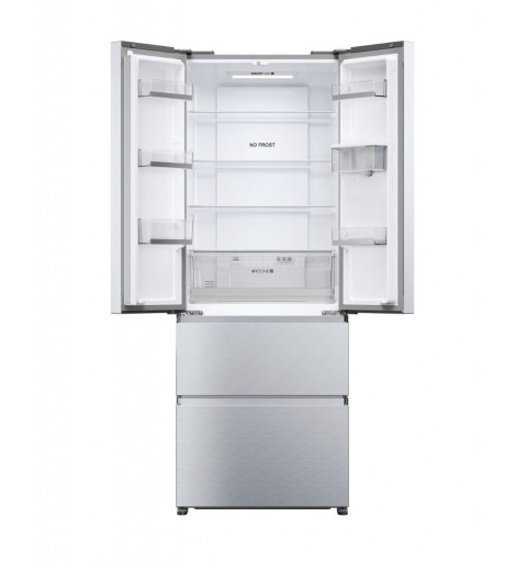 Haier FD 70 Serie 5 HFR5719EWMG side-by-side refrigerator Freestanding 444 L E Silver