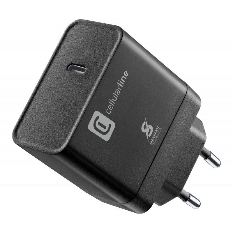 Cellularline Super Fast Charger PD 45W Black Indoor