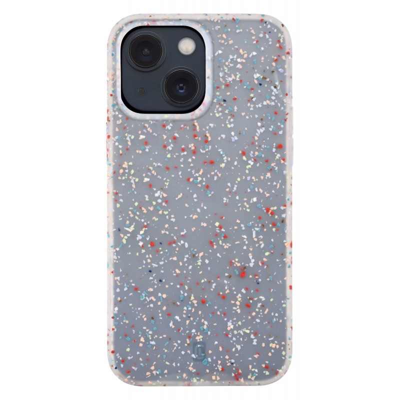 Cellularline Sensation Dots Handy-Schutzhülle 15,5 cm (6.1 Zoll) Cover Durchscheinend, Weiß