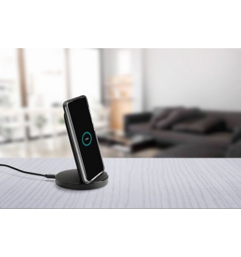 Cellularline Podium Wireless Charger 15W - Apple, Samsung and other Wireless Smartphones Supporto di ricarica wireless Nero