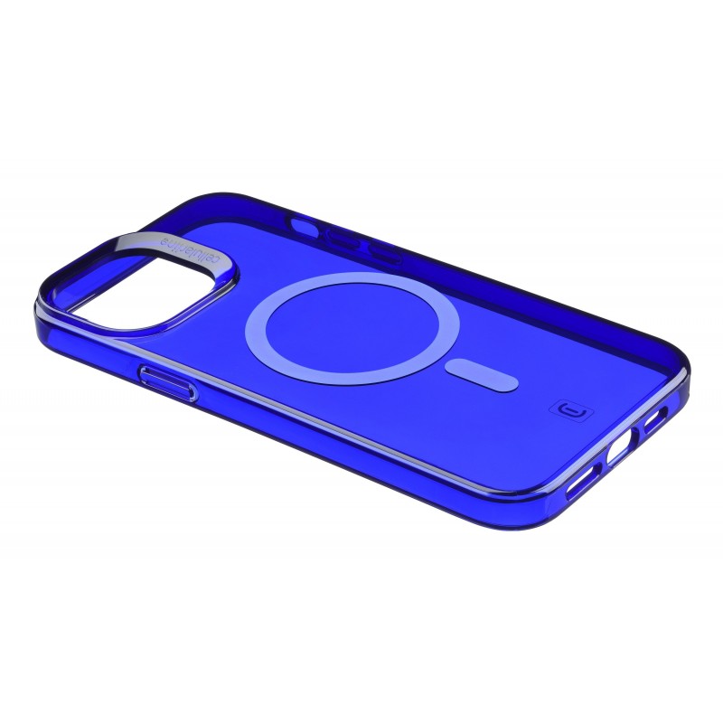 Cellularline Gloss Mag mobile phone case 15.5 cm (6.1") Cover Blue, Transparent, White