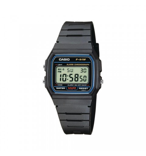 Orologio polso Casio Collection F 91W 1YEF Nero