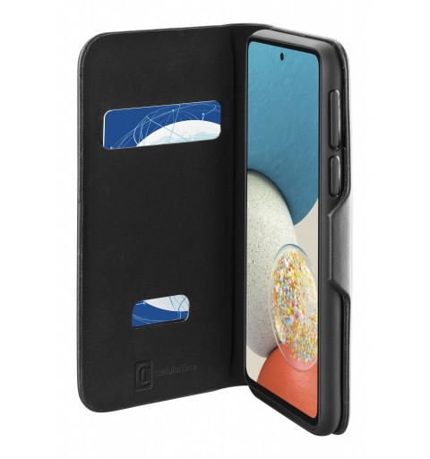 Cellularline Book Clutch - Galaxy A53 5G Custodia a libro con chiusura di sicurezza magnetica Nero