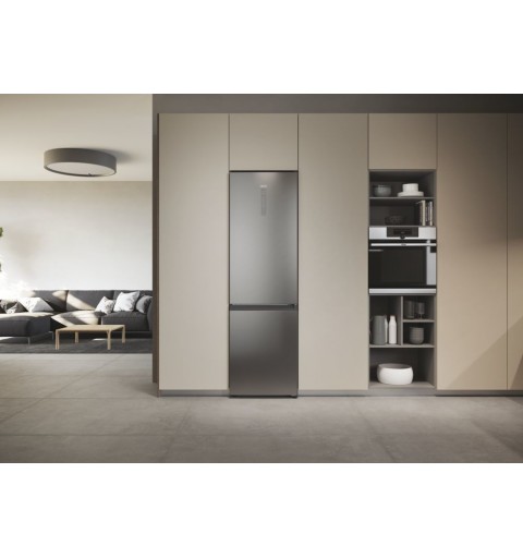 Haier 2D 60 Serie 3 HDW3620DNPK fridge-freezer Freestanding 377 L D Silver