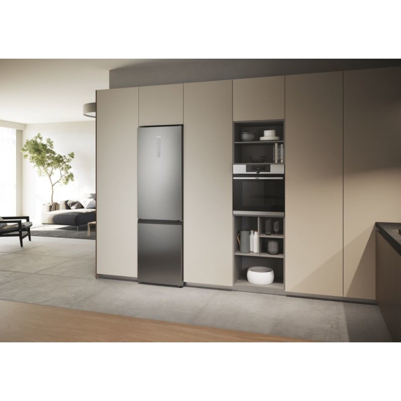 Haier 2D 60 Serie 3 HDW3620DNPK fridge-freezer Freestanding 377 L D Silver