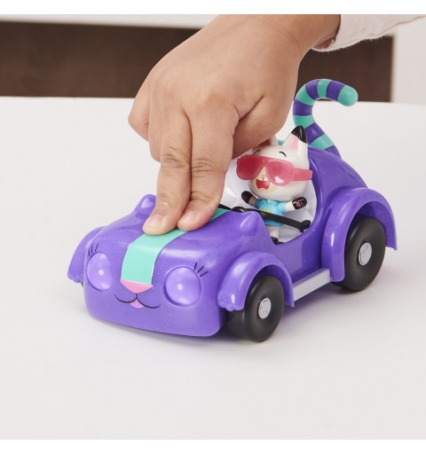 Gabby's Dollhouse , auto giocattolo Carlita con personaggio Pandy Paws da collezione e 2 accessori, giocattoli per bambini dai