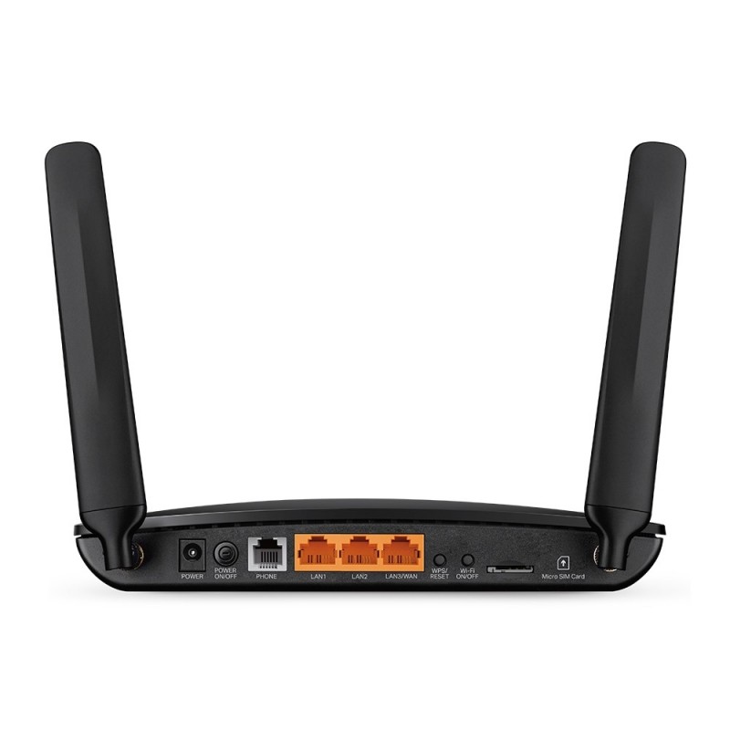 TP-Link TL-MR6500v router inalámbrico Ethernet rápido Banda única (2,4 GHz) 4G Negro