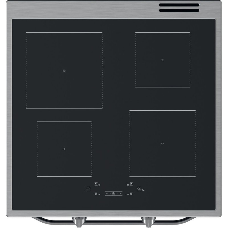 Hotpoint HS68IQ8CHX E Cuisinière Plaque avec zone à induction Acier inoxydable A