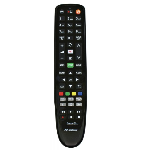 Meliconi Gumbody Personal 5 plus télécommande IR Wireless TV Appuyez sur les boutons