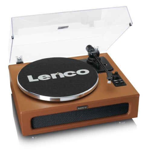 Lenco LS-430BN Audio-Plattenspieler mit Riemenantrieb Braun