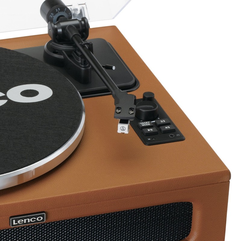 Lenco LS-430BN Belt-drive audio turntable Brown