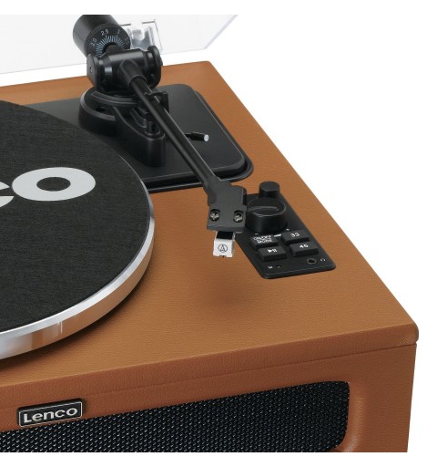 Lenco LS-430BN Belt-drive audio turntable Brown